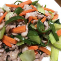 菜つ実☆ミ's cooksnap of when they made 材料少しで簡単！豚バラと青梗菜の簡単炒め.