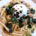 おぶうさま's cooksnap of when they made 大葉にんにく醤油で和風パスタ☆温泉卵のせ.