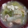 santomo☆'s cooksnap of when they made 鶏肉のと白菜の生姜スープ.
