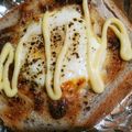ふぁんたにゃん's cooksnap of when they made 目玉焼きトースト.