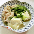 あっこ姉's cooksnap of when they made 超簡単！豚と水菜と豆腐の鍋.
