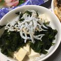 リラシャン's cooksnap of when they made しらすとわかめの豆腐サラダ.