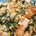 acchasango's cooksnap of when they made 節約レシピ【厚揚げとほうれん草の卵とじ】.