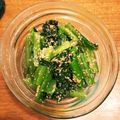 yuka119's cooksnap of when they made 小松菜とこんにゃくの胡麻和え.