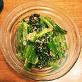 yuka119's cooksnap of when they made 小松菜とこんにゃくの胡麻和え.