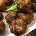takoyuma's cooksnap of when they made レンコンたっぷり肉団子.