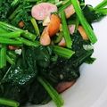 ellyblossom's cooksnap of when they made 超シンプルな☆ほうれん草のガーリック炒め.