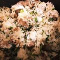 クックP7P5QW☆'s cooksnap of when they made 春菊と牛肉の混ぜご飯.