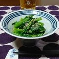 ダイナマイト漆黒's cooksnap of when they made ほうれん草の辛子醬油和え.