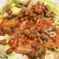 ＊にょにょん＊'s cooksnap of when they made 簡単！ヘルシー！キムチ納豆キャベツ.