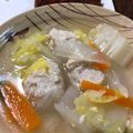 いずみん0123's cooksnap of when they made ☆とろ～り卵の塩麹で作る鶏だんごスープ☆.