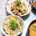 ありちゃん☆02's cooksnap of when they made 2品同時！鶏肉と舞茸の炊込みご飯と蒸し鶏.