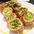 ロックオン♪'s cooksnap of when they made 再現居酒屋メニュー レタス豚串焼き.