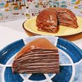 ☆クローバー134☆'s cooksnap of when they made 簡単♪チョコミルクレープケーキ☆.