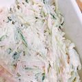 hanaeti's cooksnap of when they made ✿大根とハムきゅうりのサラダ✿.