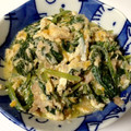 ちゅーる's cooksnap of when they made 大根の葉とツナと卵の醤油マヨ味炒め.