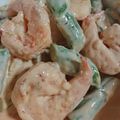 puuu12's cooksnap of when they made ☆簡単！エビとアスパラのオーロラソース☆.
