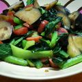みじゅーくもーの's cooksnap of when they made 小松菜となすのガーリック炒め♪お弁当に◎.