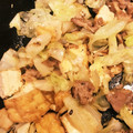 梅ロック's cooksnap of when they made 豚こま&厚揚げ&キャベツ炒め♪.