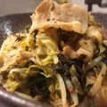 みゆろう's cooksnap of when they made 包丁いらず！キャベツともやしの高菜炒め.