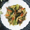 虹色♪︎ちゅーりっぷ's cooksnap of when they made 豚肉と小松菜のオイスター炒め.