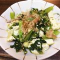 卵せんべい's cooksnap of when they made 冬といえばかつお菜！薄あげでゴマ油炒め♪.