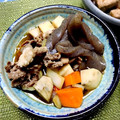 Carlie☆h's cooksnap of when they made 里芋と蒟蒻と豚肉と玉ねぎと人参の煮物.