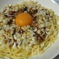 マナメッコ's cooksnap of when they made 揚げ玉も入れてみて♪納豆パスタ.