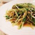 fu♪♪'s cooksnap of when they made 鮭フレーク＆水菜のかんたんサッと炒め.