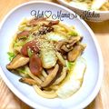 YUH♡ママ's cooksnap of when they made 簡単ランチ♪白菜の中華丼風味♪焼きうどん.