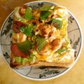 jun120121's cooksnap of when they made 塩キャベ×ウィンナーの塩昆布トースト.