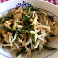 クックporon44's cooksnap of when they made やみつき♡もやしと厚揚げのオイマヨ卵炒め.