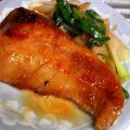ユーロン's cooksnap of when they made 焼き葱とブリの照り焼き.