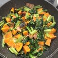 かせぃじん's cooksnap of when they made かぼちゃと小松菜とベーコンのクリーム煮.