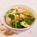 Richland☆Y's cooksnap of when they made 餃子入りレタススープ.