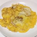 ERIKA76's cooksnap of when they made マカロニサラダ卵とじ.