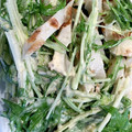 はに333's cooksnap of when they made 竹輪と水菜のわさびマヨネーズ和え.