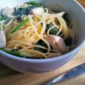 Ａオリゼー's cooksnap of when they made 鶏肉とほうれん草のクリームパスタ.