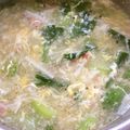 ミニまちゃ's cooksnap of when they made チンゲン菜とコーンと卵のスープ.