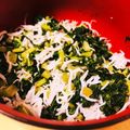 鈴子☆'s cooksnap of when they made 大根の葉とシラスの混ぜご飯.