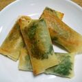 ふみこばあ's cooksnap of when they made れんこん、チーズ、大葉入り、ミニ春巻き.