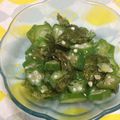 ぽぽきゅ's cooksnap of when they made さっぱり海苔オクラ.