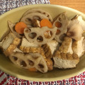 こうきとだいきママ's cooksnap of when they made れんこんと厚揚げの煮物.