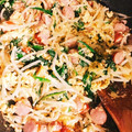 ゆうにゃあん1124's cooksnap of when they made 魚肉ソーセージとほうれん草のオイマヨ炒め.