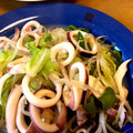 harutop's cooksnap of when they made ★彡簡単！！イカとキャベツの炒め物★彡.