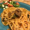ecobeer's cooksnap of when they made 豚バラと☆トマトクリームパスタ.