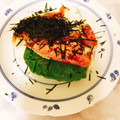 ナピト's cooksnap of when they made 明太マヨのはんぺん磯サンド.