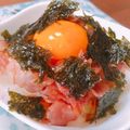 Renapoyo's cooksnap of when they made 時短！ハマる美味しさ生ハムユッケ丼.