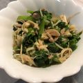 みちゅりんの部屋's cooksnap of when they made からし菜のえのきツナ缶あえ.