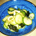 KAKO_KAKO's cooksnap of when they made わかめときゅうりの和え物＋ちくわ♪.